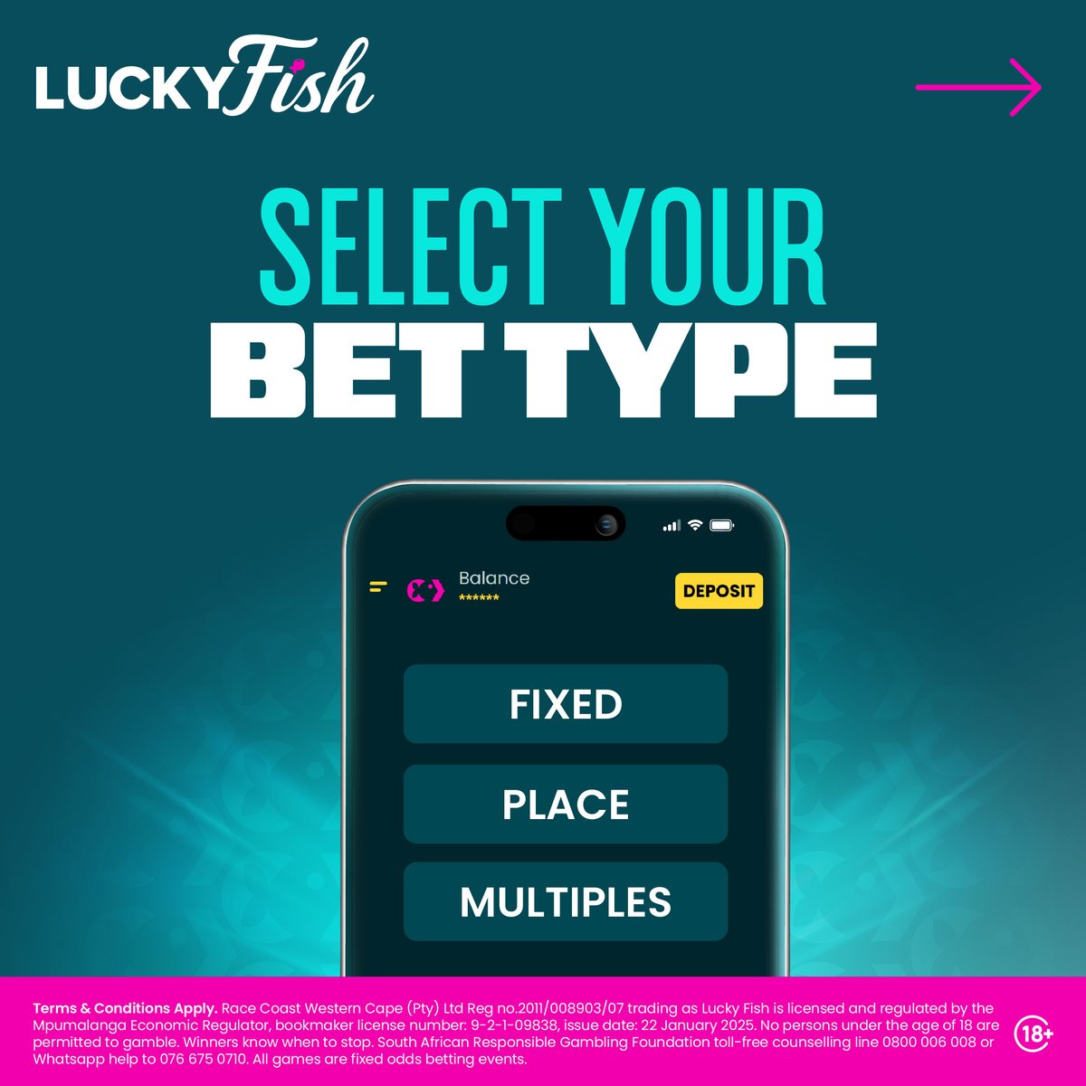 luckyfishza's tweet photo. PLACE YOUR BET IN 3 STEPS 👍✨
1. Choose Event
2. Select Bet
3. Submit

IT’S EASIER THAN YOU THINK 😌

#LuckyFish #BetWithTheBold https://t.co/efRuacVftG