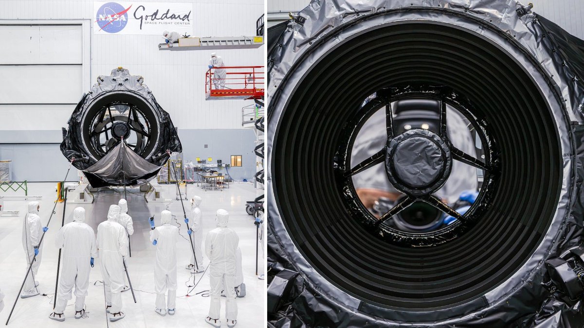 michinari_005's tweet photo. 'The mirror passed with flying colors': NASA just took its last look at the Nancy Grace Roman Space Telescope before launch

https://t.co/Nq0X0VIHQH https://t.co/LQ3UxCvY6k