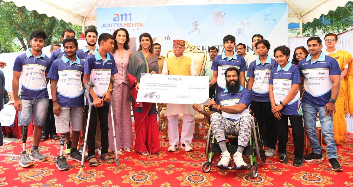 LakshmiManchu's tweet photo. Every year, I look forward to celebrating the incredible achievements of the athletes from the Aditya Mehta Foundation. Seeing them bring home so many medals fills me with immense pride and joy.

Behind every medal is a story of perseverance, discipline, nurturing, and unwavering commitment, and for that, I want to give a heartfelt shout-out to the entire foundation. The work you do to empower and support these athletes is truly extraordinary.

Aditya, I salute you. Your vision, dedication, and belief in human potential continue to transform lives. May all your goals be fulfilled under God’s grace and blessings.

What inspires me most is how these athletes redefine what is possible. They remind us that strength is not measured by physical ability alone, but by courage, determination, and spirit. Time and again, they leave us in awe of what can be achieved when limitations are replaced with belief.

Here’s to every athlete who competed, persevered, and excelled, you inspire me, and so many others, beyond words. Thank you for showing us what resilience, excellence, and the human spirit truly look like.

A standing ovation to all of you. 👏🏅❤️

@Adityacyclist @AdityaMehtaF @KEOfficial123 @jayesh_ranjan @shilpareddy217 @SeeAlconScience @gmmco_cat