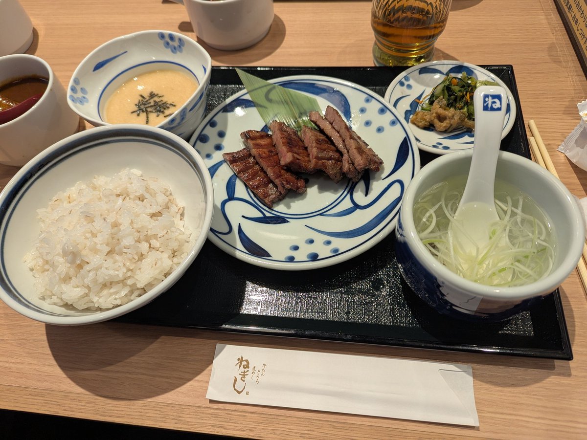 bsymntn's tweet photo. 初ねぎし✋🐮✋ https://t.co/YO534HJqLj