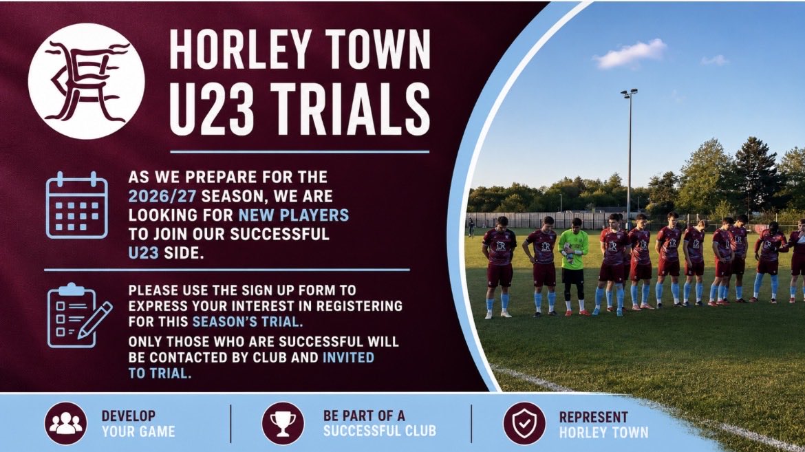 HTFCU23U18's tweet photo. U23 Midweek Trials ⚽️

As Chris and Luke start to plan for their first season in charge, they’re hosting an open trial on Monday 22 June for new players. 

To sign up, please use the link below to register your interest 👇🏼

https://t.co/sTCJDNF0aI

#HTFC 💜💙 https://t.co/dmPij0OrJE