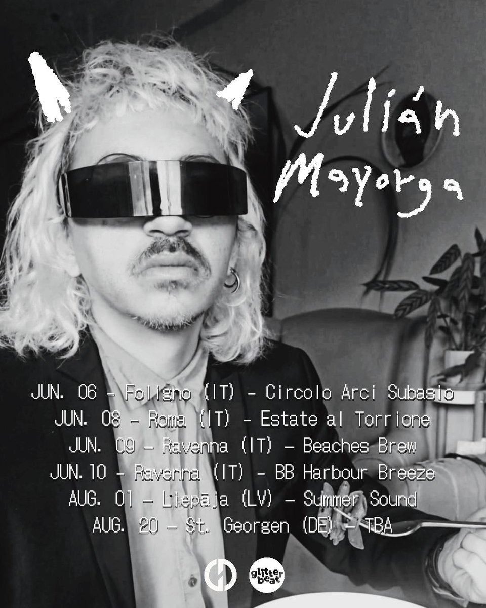 giradiscos's tweet photo. Julian Mayorga Italia 2026 🍕

6.06 Foligno - Circolo Arci Subasio
8.08 Roma - Estate al Torrione
9.06 Marina di Ravenna - @beachesbrew
10.06 Marina di Ravenna - Beaches Brew Harbour Breeze https://t.co/vqs8Nreb0X