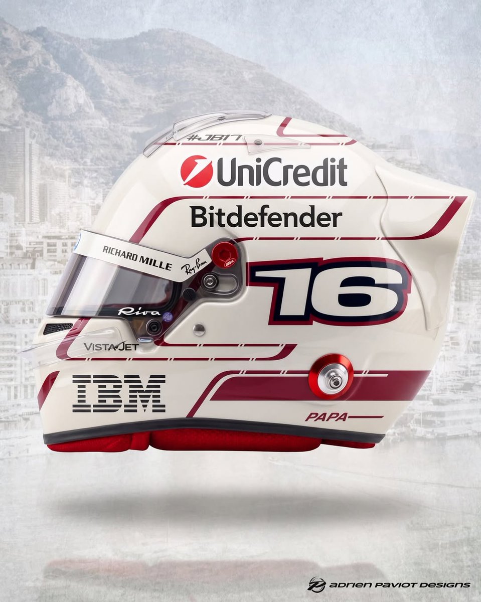leclercsstreet's tweet photo. Charles' home race special helmet 🤍

📸-adripaviotdesigns https://t.co/eCkn7ZQmKx