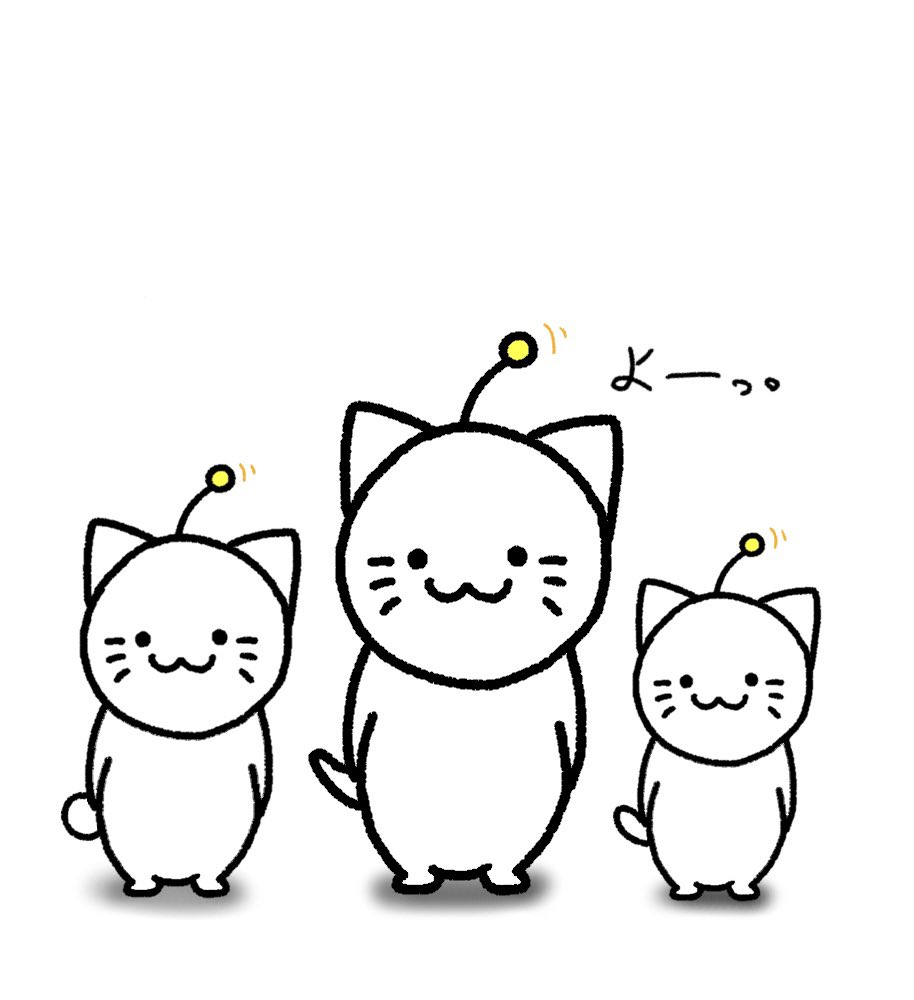 mohimohidesu's tweet photo. 今日もおつー！

 #イラスト #ゆるいイラスト #宇宙猫  #もひもひ https://t.co/Phh1V8Jsqo