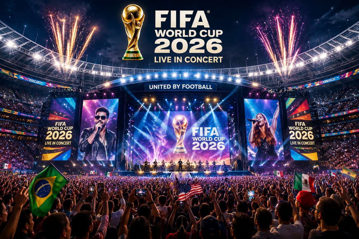 FIFAWorld6Live's tweet photo. FIFA World Cup 2026 Concerts Live
#WorldCupConcert
#FIFAConcerts
#LiveConcert2026
#FootballFestival
#SoccerWorldCup
#WorldCupOpeningCeremony
#WorldCupMusic
#FIFAFans
#FootballFans
#LiveMusicEvent
#WorldCupLive https://t.co/GRey2sXlmv