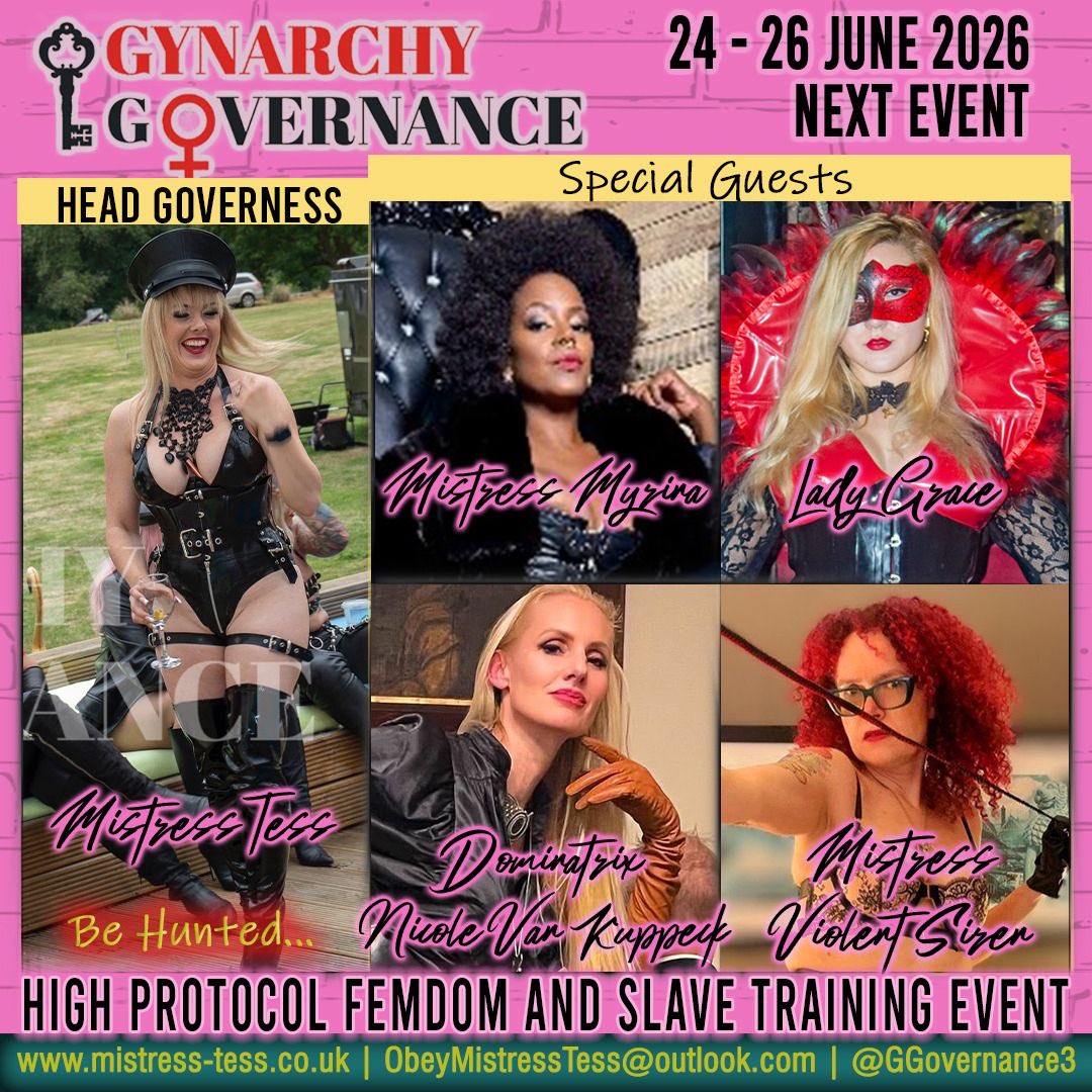 SpanishMajesty's tweet photo. This month I’ll be attending Gynarchy Governance by @MTessUK as special guest!
It is an honour to be invited to such a great event, which is also sold out! Looking forward to it 😍 https://t.co/DcS970AXmo