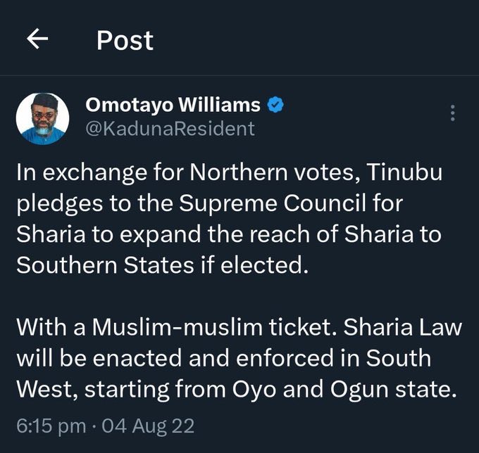 Amodaade's tweet photo. Yorugba and their mumu life 🤦🏽‍♂️🤦🏽‍♂��

They’re not aware that Tinubu and his fellow Yorugba Muslims are responsible for what’s happening in Yariba land. 

Continue! https://t.co/pwhoOOBTaM