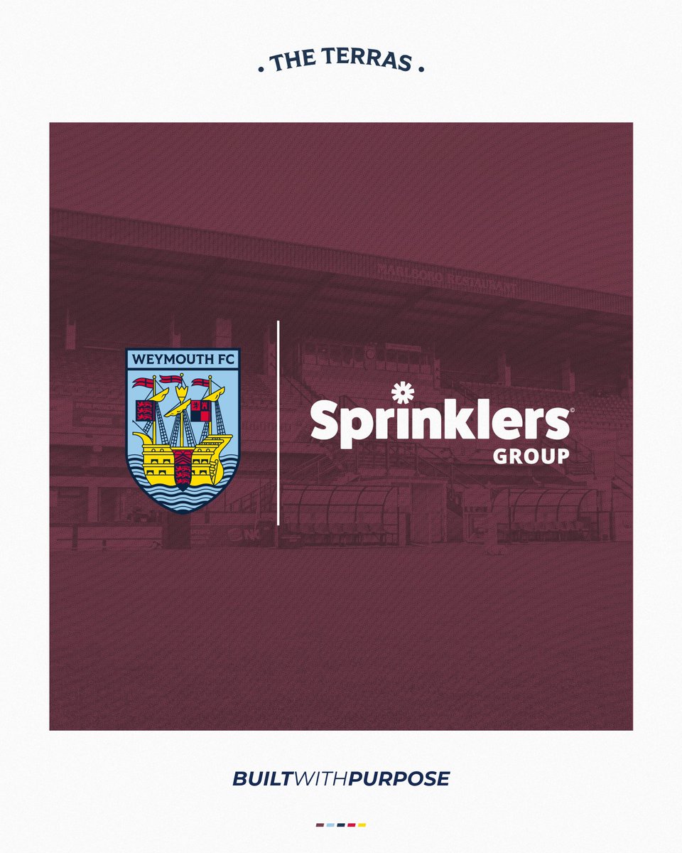 theterras's tweet photo. Sprinklers Group Renew as Front of Shirt Sponsors

Colin Taylor, Sprinklers Group:

“I am proud to be supporting Weymouth Football Club for the second consecutive year. My commitment to the club goes beyond sponsorship; I believe in the players, the staff, and the direction the team is heading.

🔗https://t.co/MxTOgUy1Rh