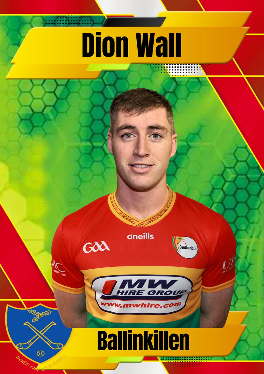 Carlow_GAA's tweet photo. 🏆Continuing with the @Carlow_GAA Senior Hurlers who will represent the county with pride in the Joe McDonagh Cup Final in Croke Park on Saturday at 3.45pm.

🥎Today we bring you the warriors from @BallinkillenHC 

🇲🇱Ceatharlach Abú🇲🇱 https://t.co/hWEXcTW9WU