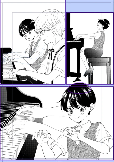 空ピア本編、明日ファンボ4p更新しますー。🎹弾いて(`・ω・')シャキーンってなってる奏良くん 