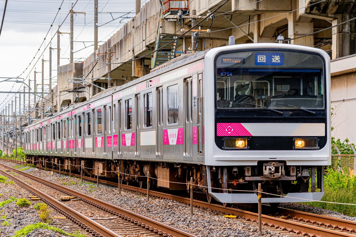 Dencha_Photo's tweet photo. 2026/6/5
回8724M〜回8125M KY入場
E501系 K754編成 SAKIGAKE

郡山総合車両センタートレインフェスタ2026にて使用のため臨時入場。
SAKIGAKEになってからは宇都宮線小山以北に初入線となりました。 https://t.co/jyeGCiqUrw