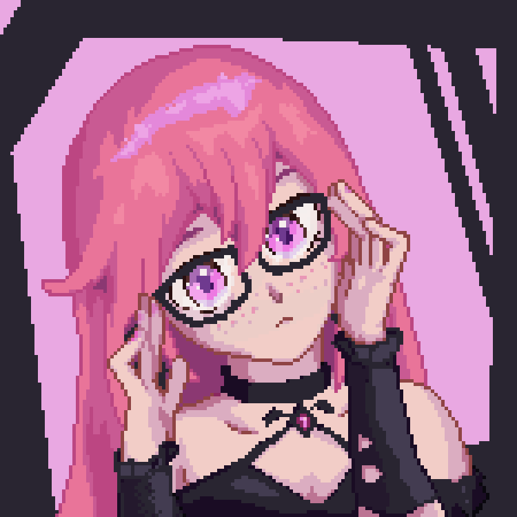 _Guizuzu's tweet photo. Drew this on stream, I was going to wait to finish my timelapse before posting but... Runie is becoming a "good" woman soon so I gotta post the Evil outfit before that 📜🖋️

#ruseum #pixelart https://t.co/C5GkqexcuU