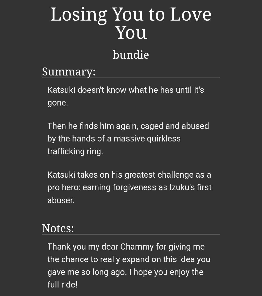 bunbundiegle's tweet photo. What's this, a new Bundie fic in the year 2026??

Losing You To Love You | #bkdk https://t.co/RYUJt8Fdy6