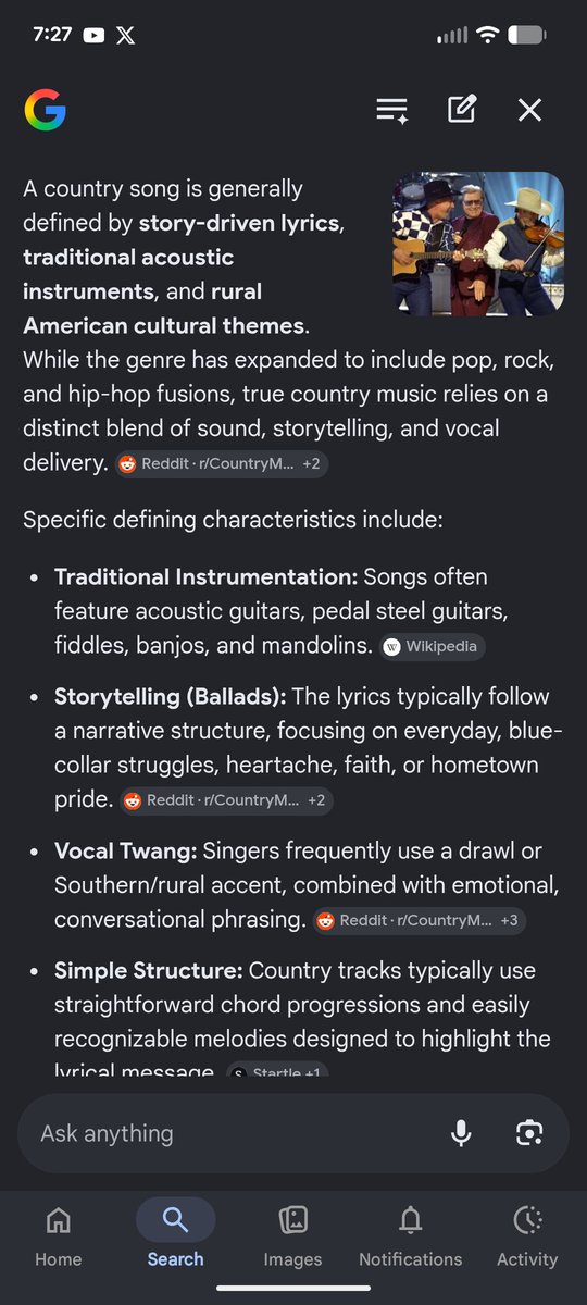 freethinkerJT's tweet photo. to MF I see writing articles about this isn't country. its for a kids animated film its not your basic country song. yes its up beat but there is storytelling lyrics, deep lyrics. there was 🎸, 🥁, 🪕, mandolin &amp;  harmonica. the 🎷 just 🍒 on top.. its catchy but still meaningful https://t.co/LYcnLcGvCm