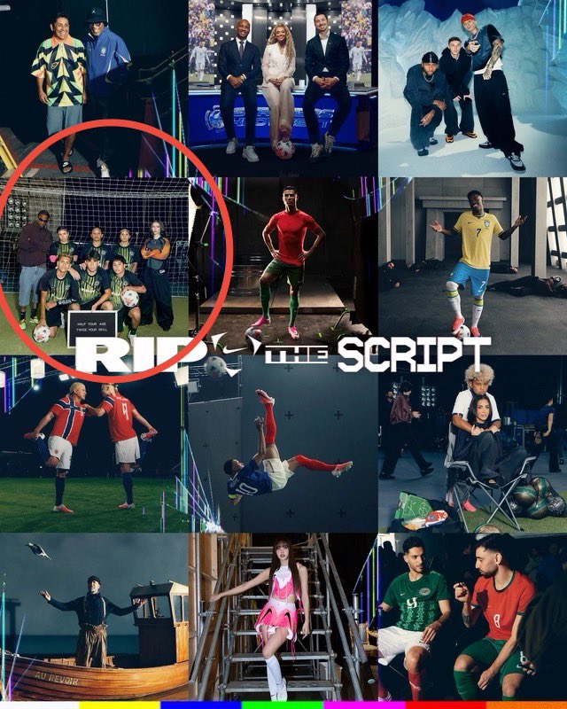 BrandGully's tweet photo. So much to like about #Nike's “RIP The Script”. Lots of boxes ticked. Fact remains that no other brand out there can match their freak during World Cups. And nobody can put their posse to work quite like they do!

But beyond all the celebrity names here, particularly pleased to see Nike's TOMA street football circuit being platformed in a prominent way. The young kid in his TOMA LA team jersey getting proper screen time, that too in the closing stretch of the film, says a lot.

Once again, underscoring just how central TOMA is to Nike’s football strategy. And given that this World Cup campaign is all about instinct and freedom, it makes total sense to spotlight someone from the very ecosystem where those qualities are first nurtured. Good on Nike for weaving that angle into the story in kind of an indirect but purposeful manner. Excited to catch the various offshoots from the film now.

#Marketing #Advertising #FIFA