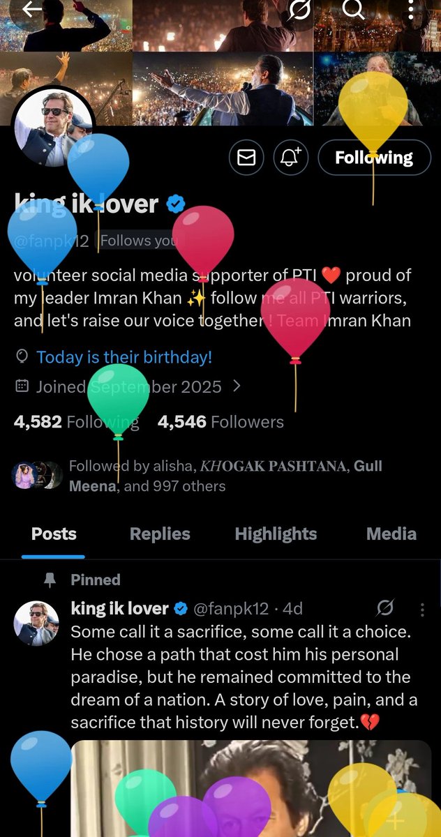 1sarz_'s tweet photo. Happy Birthday brother @fanpk12! 🎉🎂🎉✨
May your day be filled with happiness, laughter, good health, and countless blessings. Wishing you success, peace, and joy in every step of life. Have a wonderful year ahead!🥳💫🎊
#سفیر_کا_ہیپی_برتھڈے 
#HBD_Safeer https://t.co/d0LdUcGoO5