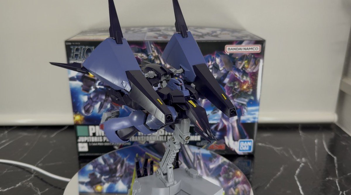gpuratelier6's tweet photo. HG 1/144 メッサーラ完成！

MS形態の圧倒的な存在感もさることながら、MA形態への変形機構はHGとは思えない密度ですね😳
さすが木星帰りの天才が作ったMA…！
#ガンダム
#ガンプラ https://t.co/NtzBX2Md4g