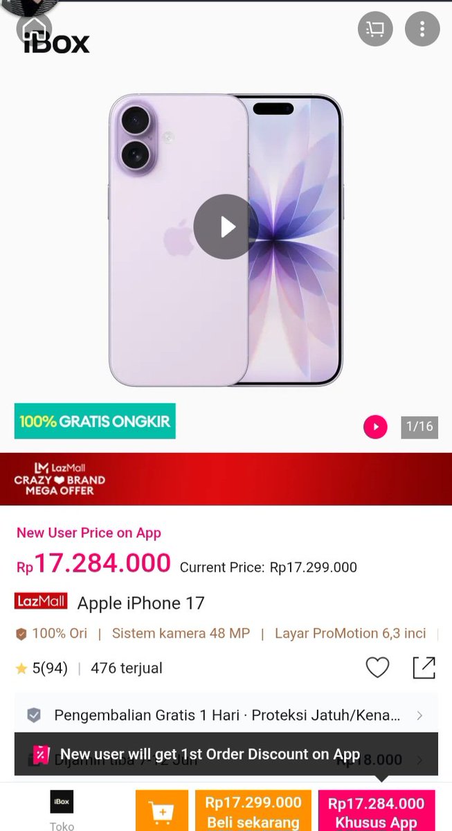 nareshalyn's tweet photo. Udah pasti mah kalo lazMall 100% original dan juga buat Barang Elektronik Wajib Beli pasti bagus bagus nih
https://t.co/ANItWilcI5? https://t.co/R0vRqFGvA3