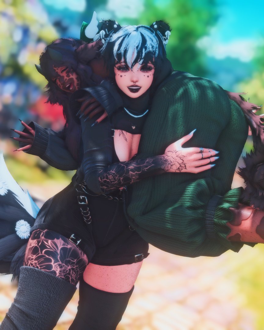 GemstonePuppy's tweet photo. here are the wifes

Moxie da Skunk and Muna da Cow
#gpose

@mori_sillies i love her new tail + ears so felt like I had to make 2 new girls with it https://t.co/wIM2tinEgV