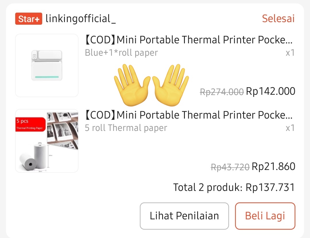 jaeheeism_'s tweet photo. @ouryushi Aku dulu pake yg mini, tapi dia gabisa sekaligus cetak resi banyak, dan kecil bgt kayak struk belanja gitu, cuma kalo paketnya dikit tetep worth it.
https://t.co/jlzKzcpz8g

Sekarang udh ganti ke yg ini, karena butuh buat print resi yg sekaligus banyak
https://t.co/tcMHpp4Oro https://t.co/unpZ8M8odW
