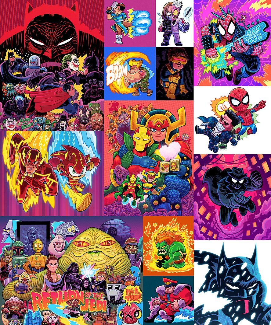 MISTERHIPP's tweet photo. School's Out Summer Art Drop! Tomorrow morning, Sat 6/6 at 9am PT I'll be posting some NEW things in my shop:

- Three Limited Edition Prints
- Two Sticker Packs
- Lots of Original Illustrations

Shop opens at 9am PT and will stay open through the weekend, thanks!! https://t.co/hjpfee90Zm