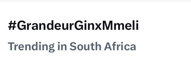 ReignMorgan3's tweet photo. Our guy on the trending list with his gin

GRANDEUR FRIDAY WITH MMELI
ADVOCATES SIPS GRANDEURGIN
BUY GRANDEURGIN 

#MmeliKhumalo @mmeliofficial
#GrandeurGinxMmeli https://t.co/ppvRrYweif