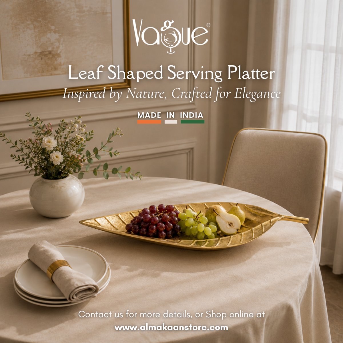 almakaan's tweet photo. Vague Serving Trays &amp; Platters Collection — elegant stands and serving pieces designed to showcase fruits, desserts, and delicacies with style.

🛒 https://t.co/m1u94Sz9Xl
📩 info@almakaan.com
📞 +971 4 452 5420
#AlMakaan #Vogue #ServingCollection #Hospitality #Horeca https://t.co/4XzMTYO5LS