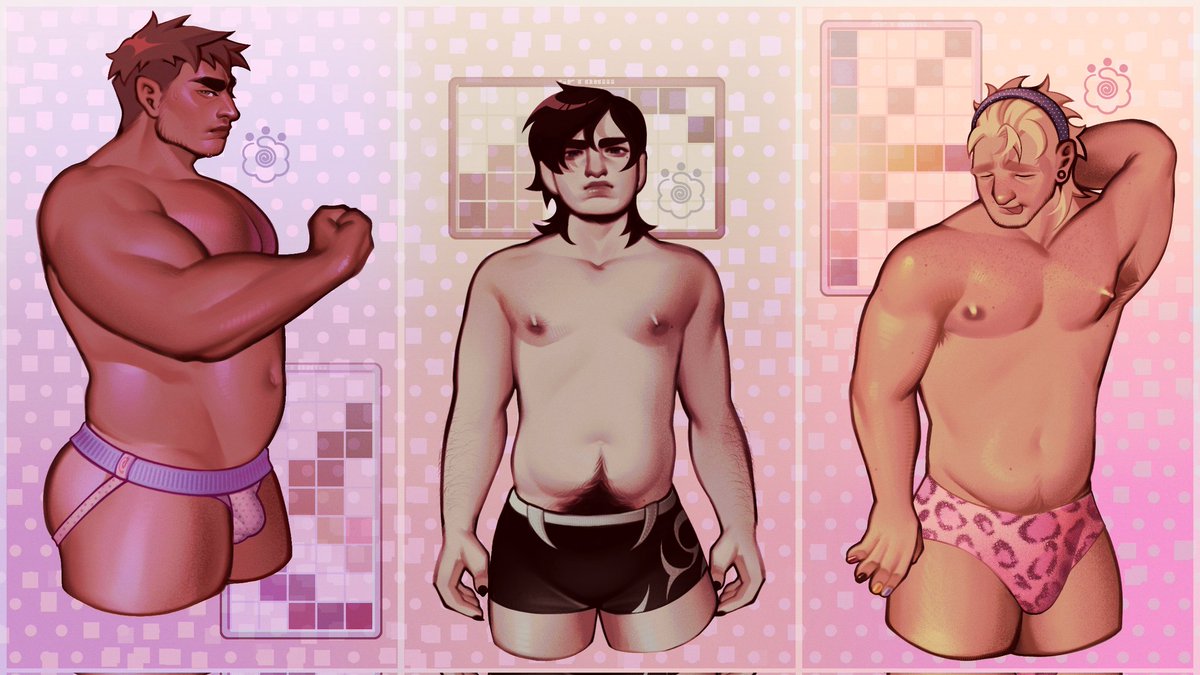 Sytomiii's tweet photo. 🍥 SDV Boys' body type Headcanons pt. 1

Alex, Sebastian and Sam!!! 😛

#StardewValley #StardewValleyFanart https://t.co/HcZffJl5Nn