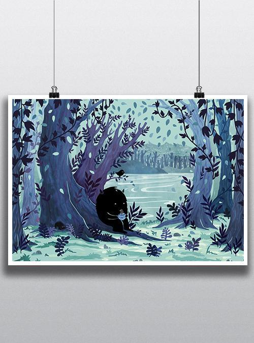 qwertee's tweet photo. "A Quiet Spot of Tea" is today's featured print on https://t.co/tuykPWhGQS RePost for a chance at a FREE TEE! https://t.co/AJJ1MafMvH