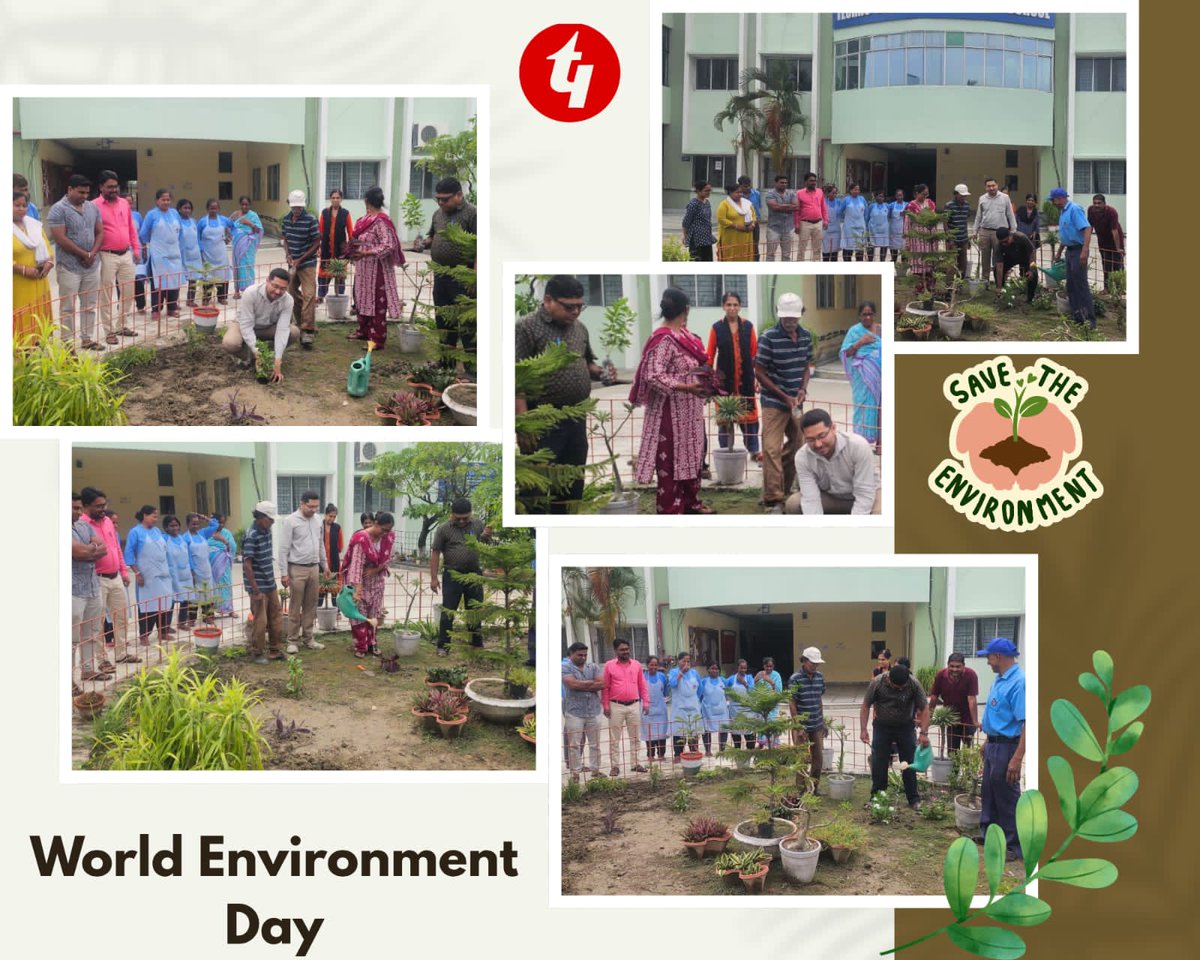 TNabagram's tweet photo. 🌱 Celebrating #WorldEnvironmentDay with tree plantation at school and at home! Together, our School Administration Team and Balvatika students pledged to protect nature for a greener tomorrow. 🌍💚

#TIGPSNabagram #GoGreen #CBSE #MinistryOfEducation https://t.co/Y8cECpv35V
