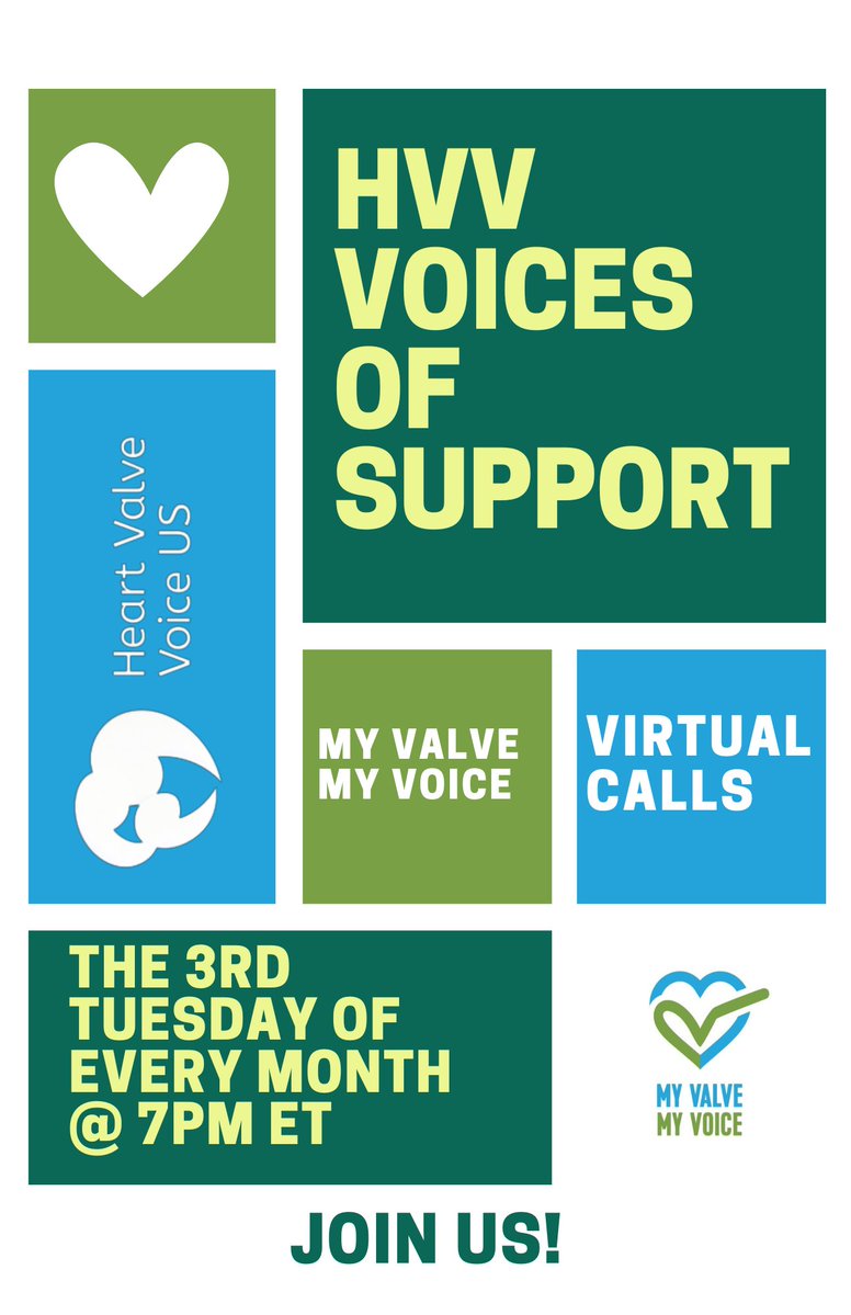 HeartValveUS's tweet photo. Join HVV-US in 2 WEEKS for the Voices of Support call on June 16 at 7 PM ET! This is a great opportunity to connect with others wherever you may be along your patient/caregiver journey. 

These calls are exclusive to My Valve My Voice Members. https://t.co/sjD81OdZC9 https://t.co/KIzbRNljDa