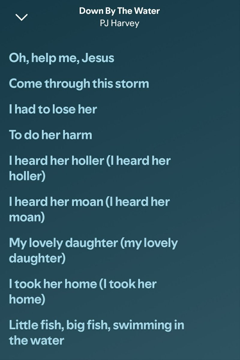 gubpyyy's tweet photo. @fleurstat If you go further, it was inspired by PJ Harvey and Down by the water is also a Lestat song, gabistat or lesdaughter https://t.co/GCU6tmAHkQ