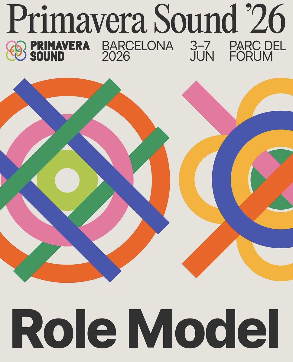 ROLEMODELNATlON's tweet photo. Put some joy in your engine… tonight @rolemodel will perform at Primavera Sound in Barcelona, ES, for the FIRST SHOW of the ‘Chuck Timely &amp; The Hourglass’ era 🥹

📍 Parc del Fòrum
🎫 Occidental 
⏳ 10:00-11:15 PM https://t.co/r7cEIfePF5