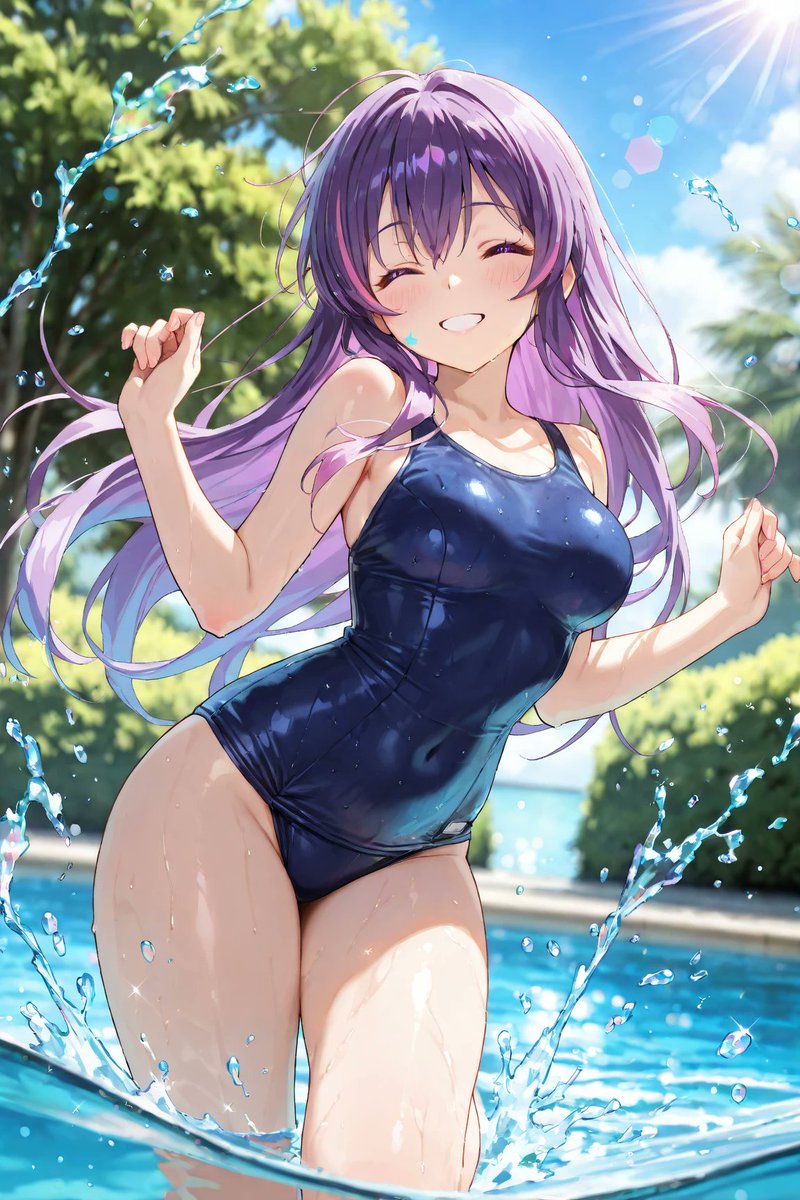 mnnlps08's tweet photo. #AIアート博覧会
私の「好き」はスク水です💕
まぶしい日差し―
まぶしい笑顔―

見る人を笑顔にするシーンをお届けできるといいなって思ってます✨️

七瀬さんの「好き」もみんなに届きますように💖 https://t.co/IWsz1ujJ8V