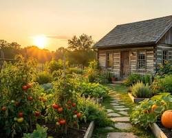 QuietLifeVibes's tweet photo. A quiet morning in the garden. There is nothing quite like the peace of a summer cabin life. 🪵🥬✨

📷 Credit to the owner / Unknown (Please DM for credit or removal) https://t.co/T56RJplNQT