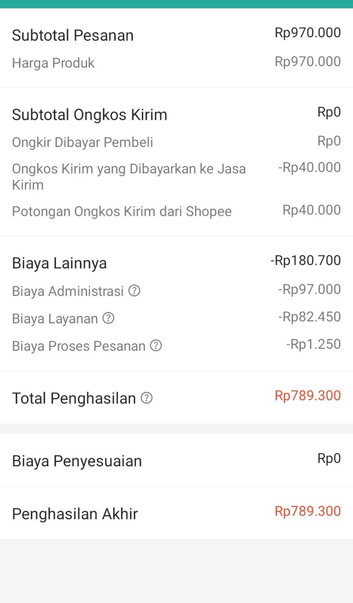 opixies's tweet photo. @JIlham_ECE @MediaKonsumenID Waw sekali, saya aja jual 970 kena potongan 180.000-an https://t.co/021qvbF49H
