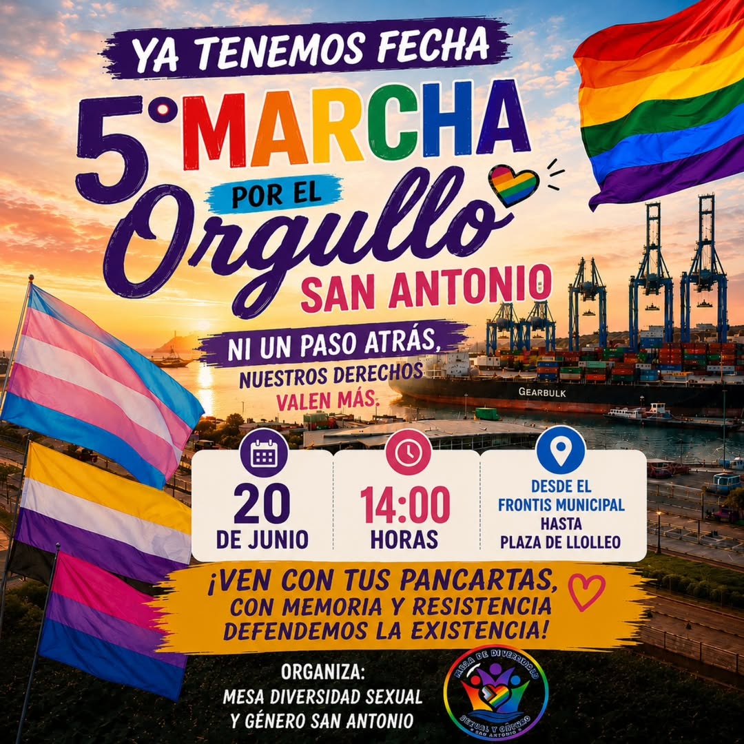 Movilh's tweet photo. 🌈✨ El Orgullo 2026 se manifestará de norte a sur de Chile con marchas, carnavales, cicletadas, galas y eventos artísticos. 🎭🚲🎶

 Listado completo aquí: https://t.co/Z0YaFjRB84 https://t.co/PDouHUhl6R
