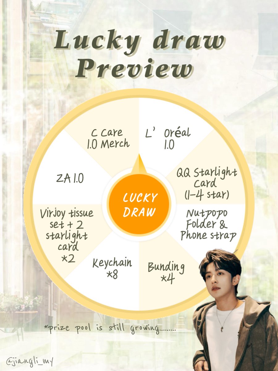 jiangli_my's tweet photo. 李沛恩马来西亚生咖周边预览 Li PeiEn CSE Goodies Bag Preview

🗓️Date: 27/06/2026 (Saturday)
⏰Time: 11:00am - 4:00pm
📍Venue: Mori Mory, Lalaport KL
💰Min Spend: RM15.90/pax

🛍️生咖礼包领取条件
▪ 现场消费达到最低消费 RM15.90
▪ 凭当日收据即可领取 生咖限定礼包 1 份
▪ 每张收据仅限兑换 1 份礼包

🎁 现场还将举办幸运抽奖活动
抽奖奖池仍在持续增加中，敬请期待！

期待在生咖与你相见✨ 

🛍️ Goodies Bag Redemption Details
▪ Minimum spend of RM15.90
▪ Present your receipt to redeem one exclusive goodies bag
▪ One receipt is eligible for one goodies bag only

🎁 There will also be a lucky draw at the event
The prize pool is still growing, with more exciting prizes being added along the way.

We look forward to seeing you at the event✨

#jiangli #seekyli #lipeien #李沛恩 #奖励