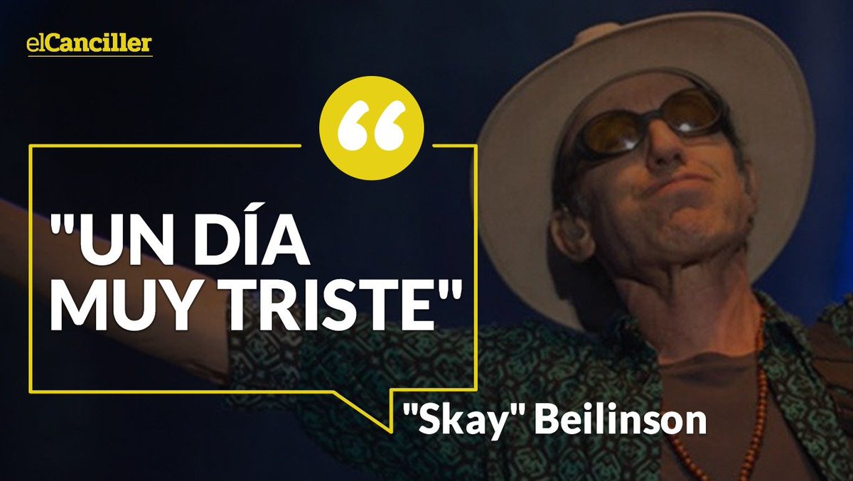 elcancillercom's tweet photo. [AHORA] "Buen viaje, mi querido amigo, hasta siempre": "Skay" Beilinson, legendario guitarrista de "Los Redondos", tiene "un inmenso dolor" por la muerte del "Indio Solari", y afirmó que el cantante es "una luz que viaja entre nosotros y para siempre". https://t.co/KFN1ZXRgit