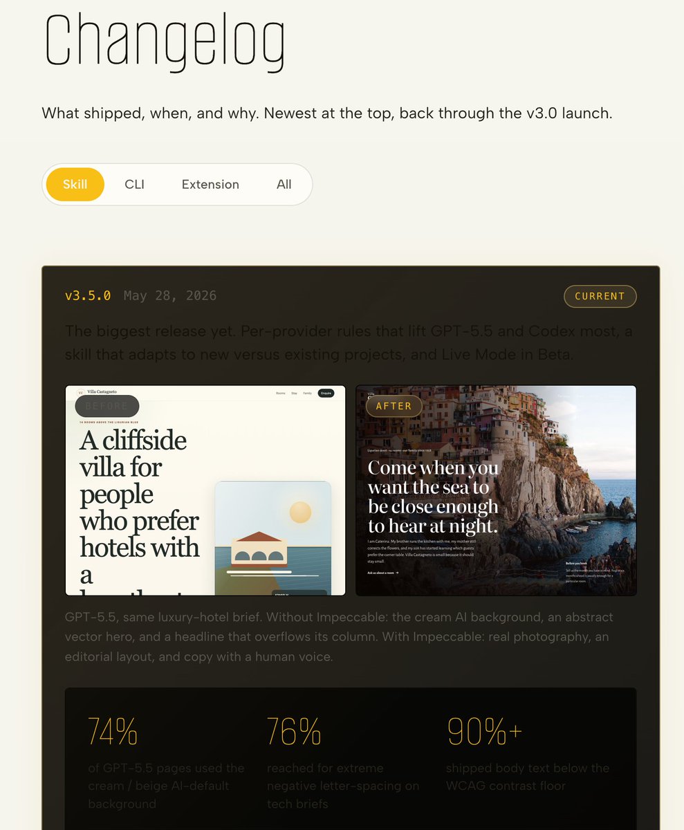 ThomasStock's tweet photo. @pbakaus changelog and FAQ seems to always use dark mode font color https://t.co/lvniLhiHn4