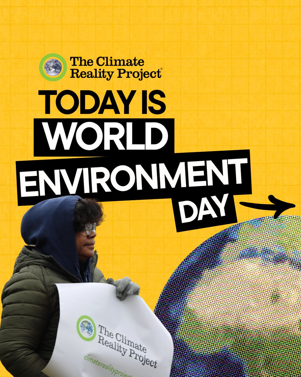 ClimateReality's tweet photo. You know what would be good for #WorldEnvironmentDay? 
Showing up for the environment.  
For Day 5 of our #GlobalWeekOfAction, go to our actions page to print today's petition and deliver it to your mayor or local leaders at city hall or government building.  
Because affordable clean energy isn't going to advocate for itself. 
 #TellYourMayor #CheapCleanEnergyNow #NowForClimate 

https://t.co/cTf1OfYGM1