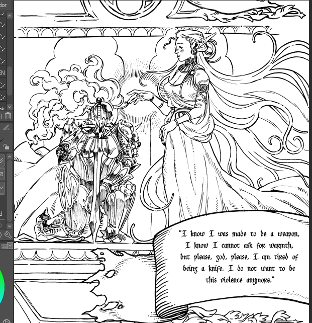 LancerStiler's tweet photo. scanned my lesbian fantasy class sketches <3 https://t.co/Qq5ESgPypf
