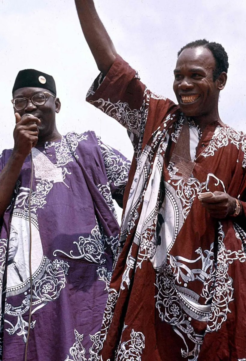 Victorokeke_'s tweet photo. 1. Dr. Nnamdi Azikiwe, Premier of Eastern Region, introducing Victor Eze at an N.C.N.C. rally, Urualla, Nigeria, 1959.

2. Dr. Nnamdi Azikiwe, Premier of Eastern Region, introducing J. O. Ihekwoaba at an N.C.N.C. rally, Urualla, Nigeria.

3. Dr. Nnamdi Azikiwe, Premier of Eastern Region, introducing J. O. Njemanze at an N.C.N.C. rally, Urualla, Nigeria.
