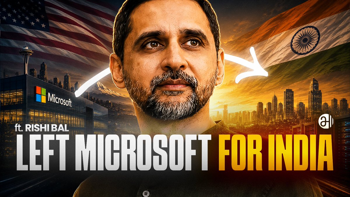 RoshanCariappa's tweet photo. Don't fall for the doomer narratives about India.

We have folks like @rishibal, who left a comfortable life in the US to return to India and work on our Sovereign AI initiative with @BharatGen_Com.

Watch this fascinating conversation on how a group of bright young folks are helping us level up on AI 👇👇