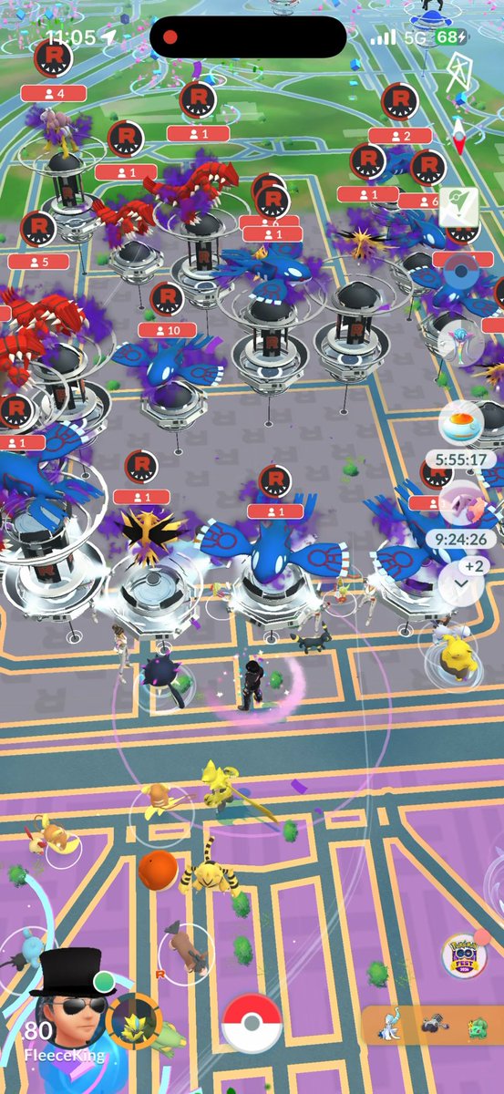 ItsFleeceKing's tweet photo. Shadow raids in Grant Park are absolutely insane 🔥 

#PokemonGOFest2026 https://t.co/YfPbtjqs9T