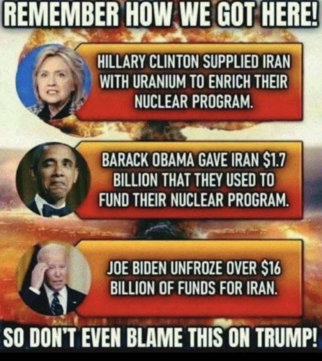 EngHugosousa's tweet photo. @RichardAngwin I THINK YOU MISSPELLED...

I DIDN'T STOP IT ....

HE FUNDED IT ... HELPED TO BUILD THEIR LABS ... AND PAYED FOR THEM ...

I REMENBER THAT 5% URANIUM ALREADY WAS GIVEN TO THEM BY HILARY.... ENOUGH FOR SEVERAL POWER PLANTS....

BUT LET'S KEEP THE LIE ALIVE ....!!! https://t.co/00omdJvs2h