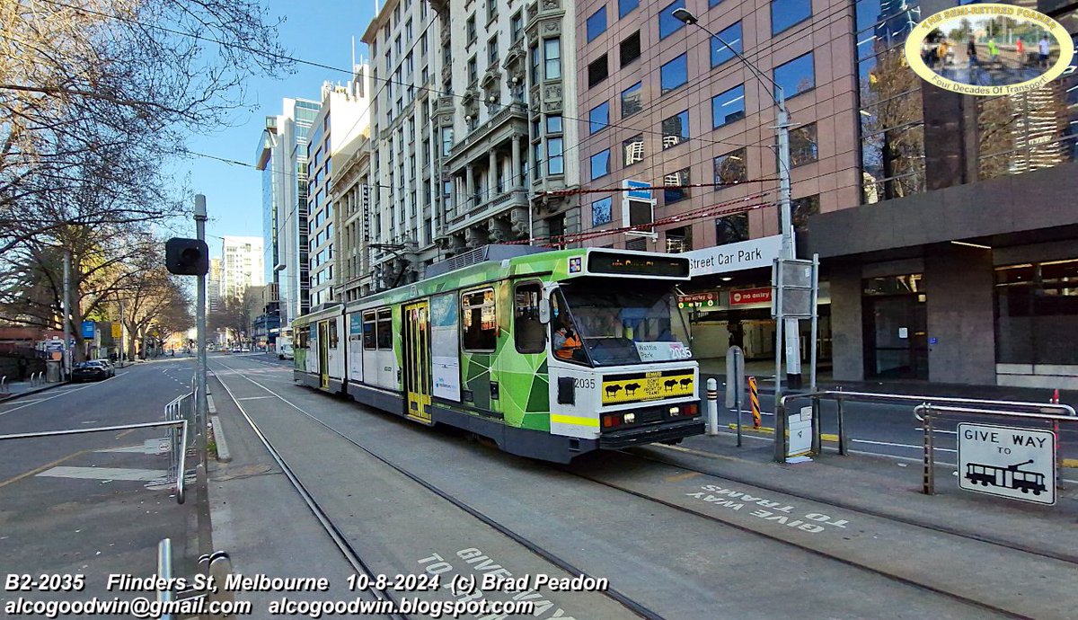 SFoamer's tweet photo. B2-2135      
Elizabeth Street, Melbourne    
Victoria  
10-8-2024 https://t.co/6VW3FNyyc6