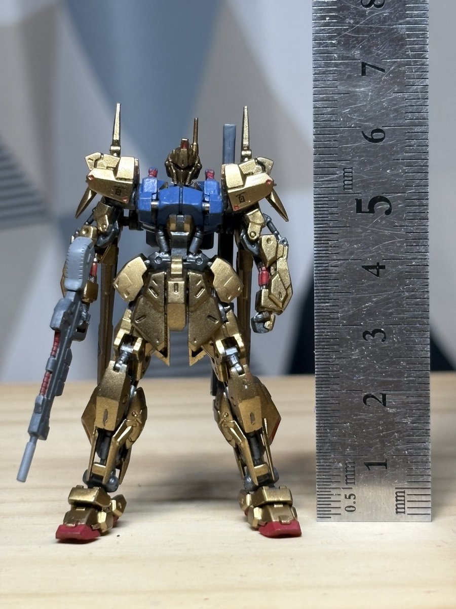 officem_model's tweet photo. ガンダムアーティファクト5
百式

完成 （´-`）
肩と背中バインダーの「百」は自作デカール

#officeMmodel https://t.co/S8ZmN3uGFi