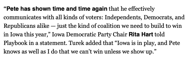 EmTutts's tweet photo. Pete Buttigieg could barely win a majority of Dems the last time you guys botched the Iowa Caucuses, @RitaHartIA

Remember? National Dems stripped Iowa of its First-in-the-Nation status &amp; said Iowa was too white (which your candidates agree with)

Maybe that's why you keep losing https://t.co/iwDwPaWeE4