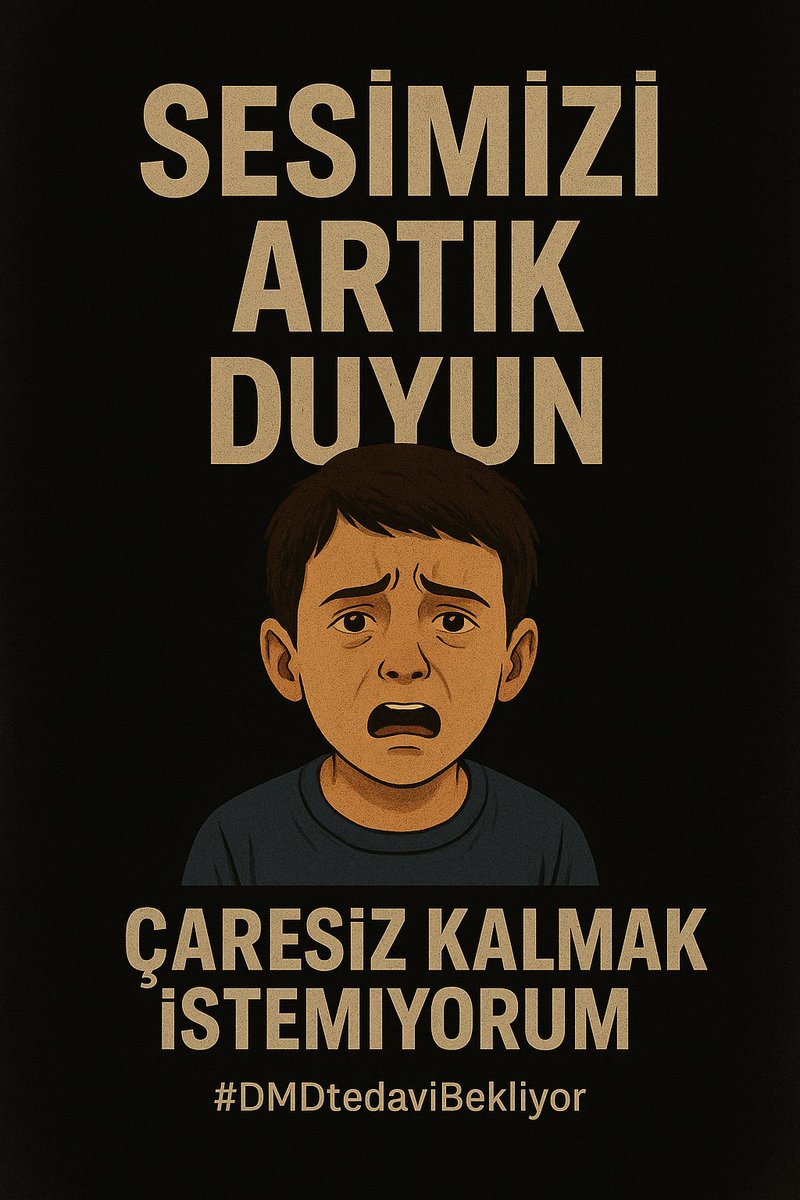 FreeEmir35454's tweet photo. Sayın Yetkililer,  
DMD hastası çocuklarımız zaman kaybediyor. FDA onaylı tedaviler ulaşılabilir durumda, ama izin bekliyor. Lütfen acilen harekete geçin, onların umudu sizsiniz

#DMDiçinAdımAtın 

#tarkan https://t.co/KYHKcQsZxz